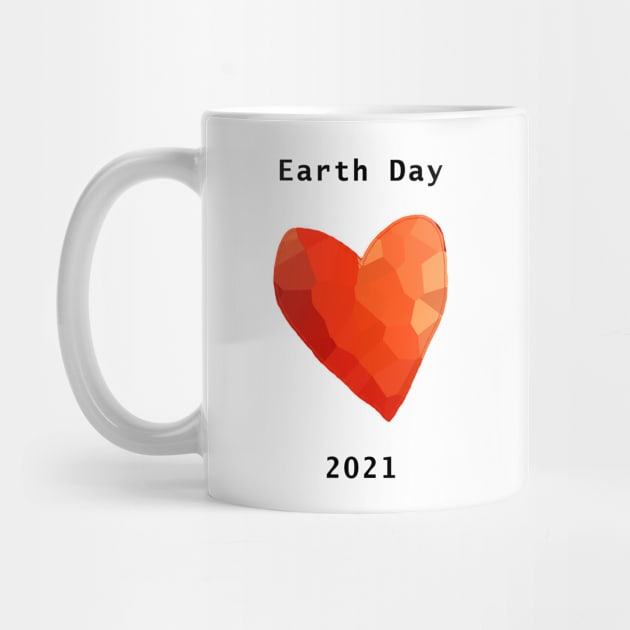 Red Heart for Earth Day 2021 by ellenhenryart